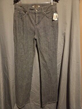 Mircalebody Gray Straight-Leg Jeans